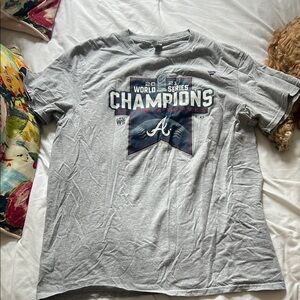 Braves Gray World Series champ T-Shirt